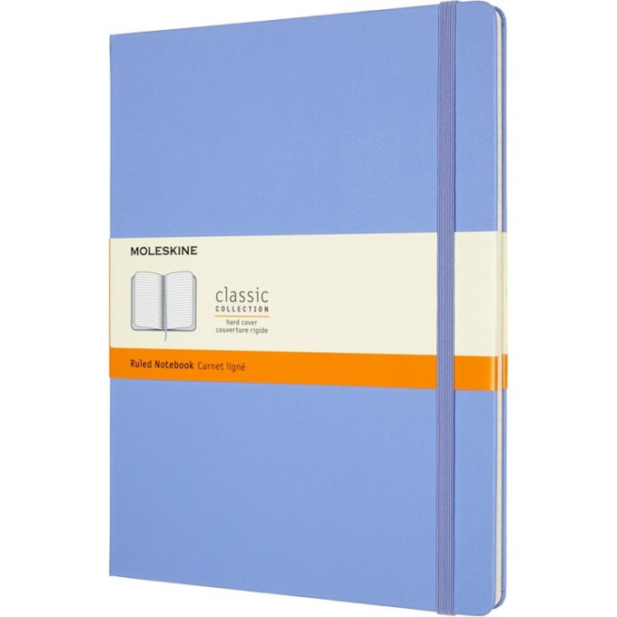 Блокнот MOLESKINE CLASSIC XLARGE линейка, голубая гортензия QP090B42